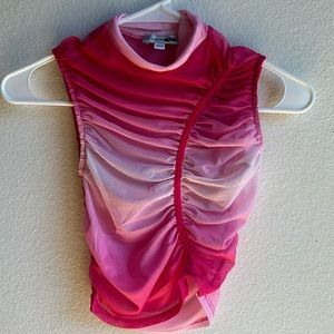 Mesh Pink Top